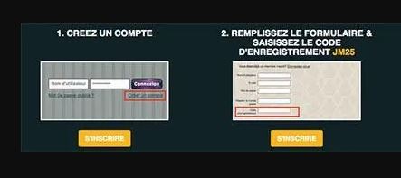 Register a new account and enter promo code JM25 to claim your bonus